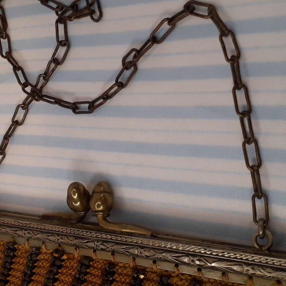 Antique Vintage Beaded Purse Small Size - Picture 5 of 9